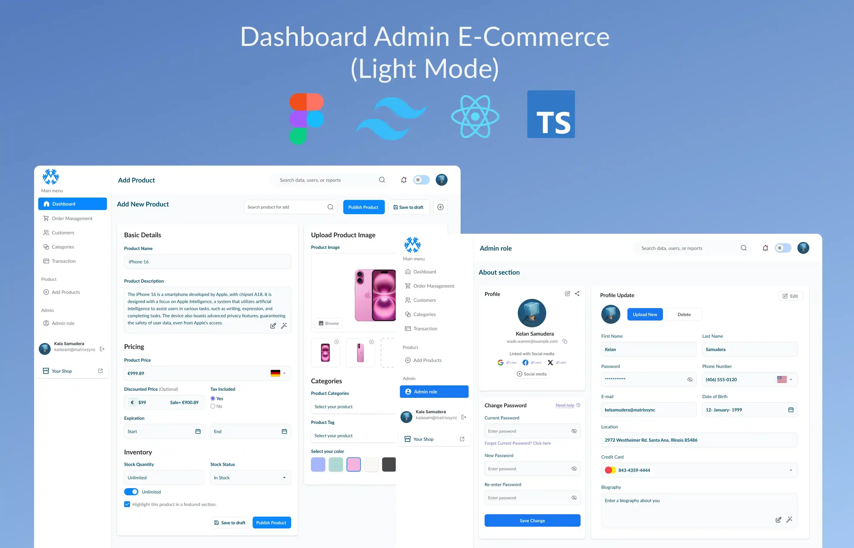 Thumbnail of Dashboard Admin and User